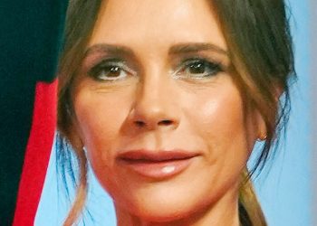 Fuller pout: Victoria Beckham, 47, made a typically glamorous appearance on Good Morning America on Tuesday however viewers were taken aback by the former Spice Girl's fuller lips