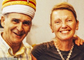 Caroline Brown disrobed for Norman Hutchinson after they shared several bottles of champagne to mark her 50th birthday