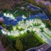 Tis the season: Kim Kardashian went all out with Christmas lights on her $60million Hidden Hills estate nestled in the west end of the San Fernando Valley