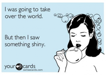 Anyone can fall victim to shiny-object syndrome