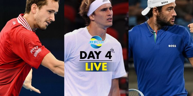 ATP Cup Day 4 LIVE: Daniil Medvedev, Alexander Zverev, Matteo Berrettini in action in blockbuster Day 4 – Follow LIVE Updates