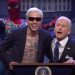 Pete Davidson and James Austin Johnson, who portrayed President Biden, pokes fun at the "Spider-Man: No Way Home" film in the show's cold open.