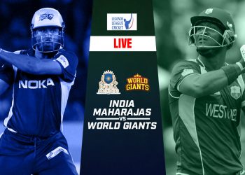 World Giants vs India Maharajas LIVE Score: Giants bat 1st