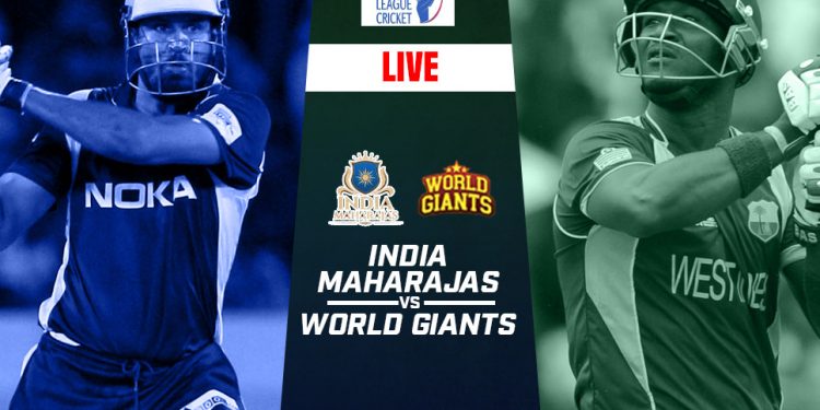 World Giants vs India Maharajas LIVE Score: Giants bat 1st