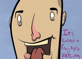 Frog eye piercing meme