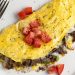 Add some excitement to breakfast time with this scrumptious, steak-filled omelette!