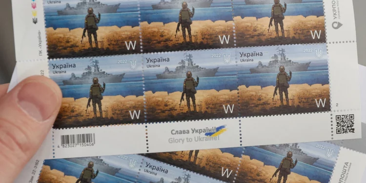 Ukraine sells 700,000 stamps of now-sunken Russian warship Moskva