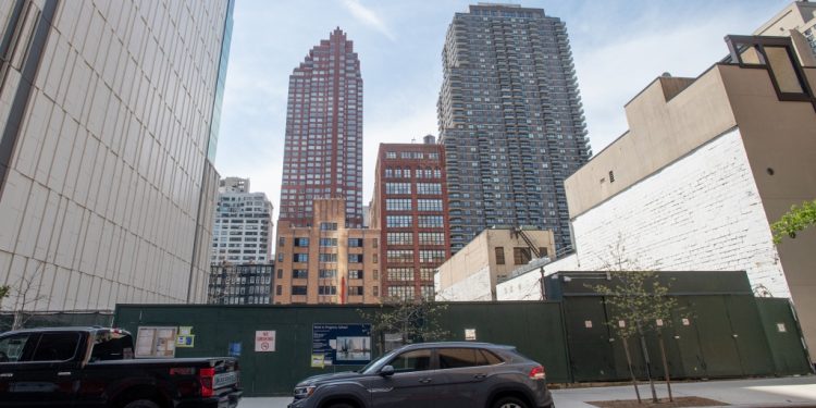 CUNY construction site on 74th Street