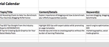 HubSpot's Blog Editorial Calendar - Free Template in Excel