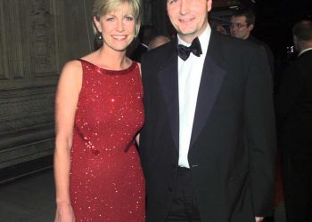 Jill Dando is  pictured with her fiance Alan Farthing in 1999, months before she was gunned down on the doorstep of her home in Fulham