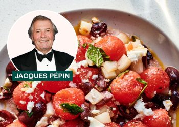 Jacques Pépin's Watermelon Salad Recipe (Melon Balls)