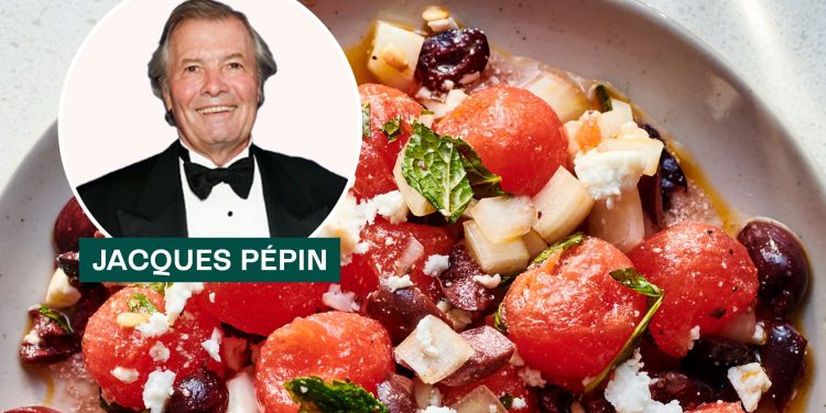 Jacques Pépin's Watermelon Salad Recipe (Melon Balls)