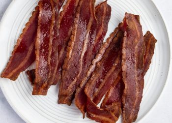 Our Air Fryer Turkey Bacon is a great lean alternative to pork bacon!