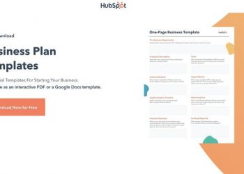 Sample business plan: hubspot free editable pdf