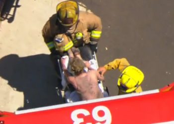 Actress Anne Heche has been intubated in a critical condition after crashing her Mini into a garage before speeding off and smashing it into an apartment block where it exploded