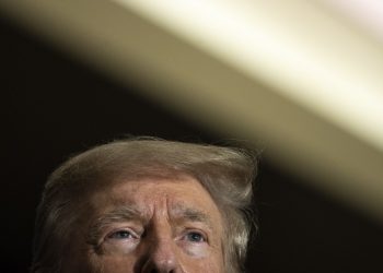 WASHINGTON, DC - JULY 26: Former U.S. President Donald Trump speaks during the America First Agenda Summit, at the Marriott Marquis hotel on July 26, 2022 in Washington, DC. Former U.S. President Donald Trump returned to Washington today to deliver the keynote closing address at the summit. The America First Agenda Summit is put on by the American First Policy Institute, a conservative think-tank founded in 2021 by Brooke Rollins and Larry Kudlow, both former advisors to former President Trump. (Photo by Drew Angerer/Getty Images)