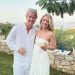The future Duke of Marlborough (pictured with his wife) has celebrated his 30th birthday in lavish style with a Greece holiday - complete with a luxury villa, boat trips and a very glamorous white-dressed themed party
